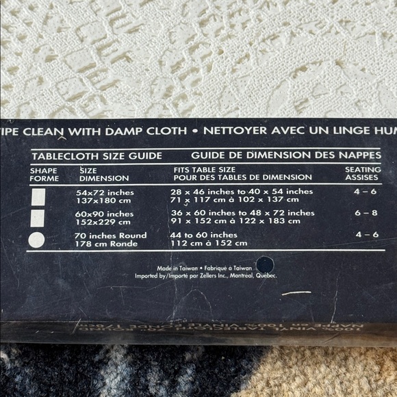 NWT VINTAGE TABLE CLOTH LACE - Picture 4 of 6